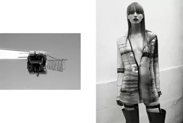 Serafima Vakulenko - Hussein Chalayan campaign