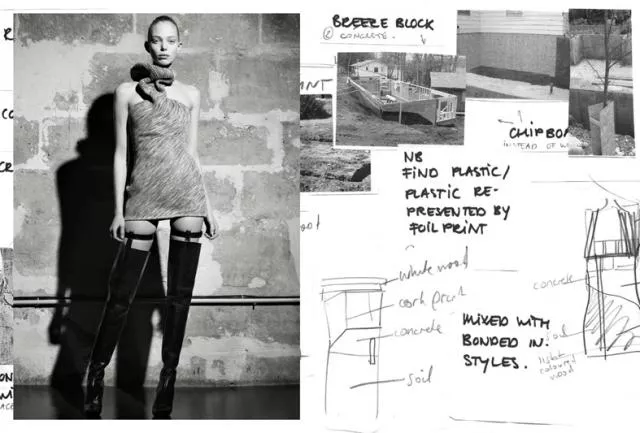 Tanya  Dziahileva - Hussein Chalayan campaign