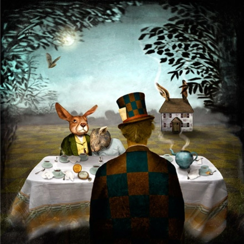 It's always tea time, 2006, by Maggie Taylor