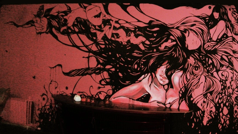 Martine Johanna, Herz, mural painting