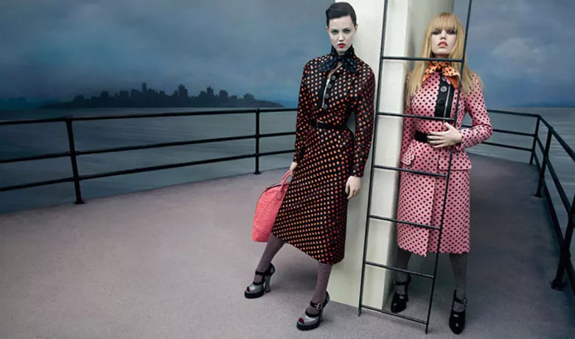 Lindsey Wixson, Georgia May Jagger, Miu Miu fall 2013, Inez & Vinoodh