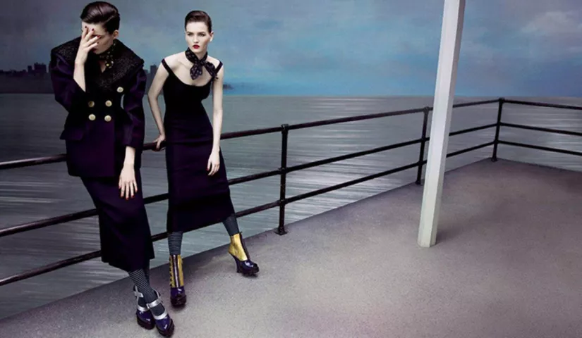 Anne Verhallen, Katlin Aas, Miu Miu fall 2013, Inez & Vinoodh