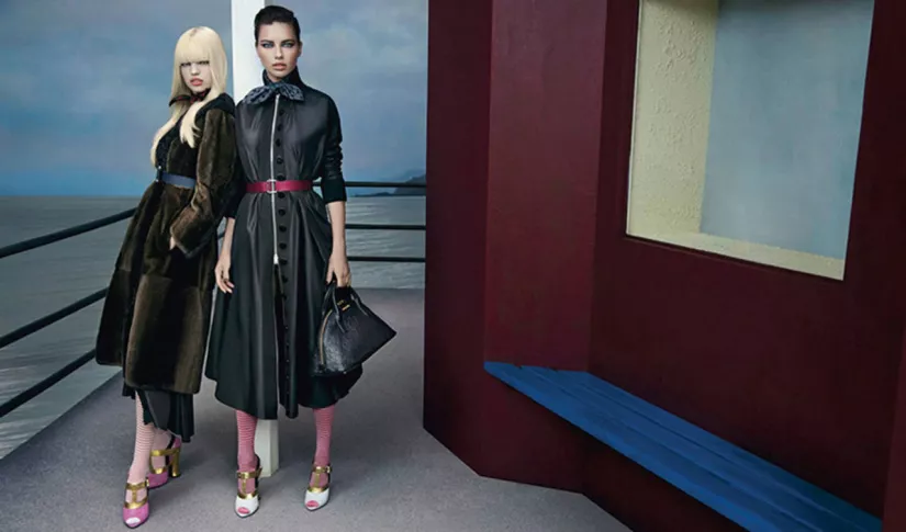 Daphne Groeneveld, Adriana Lima, Miu Miu fall 2013, Inez & Vinoodh