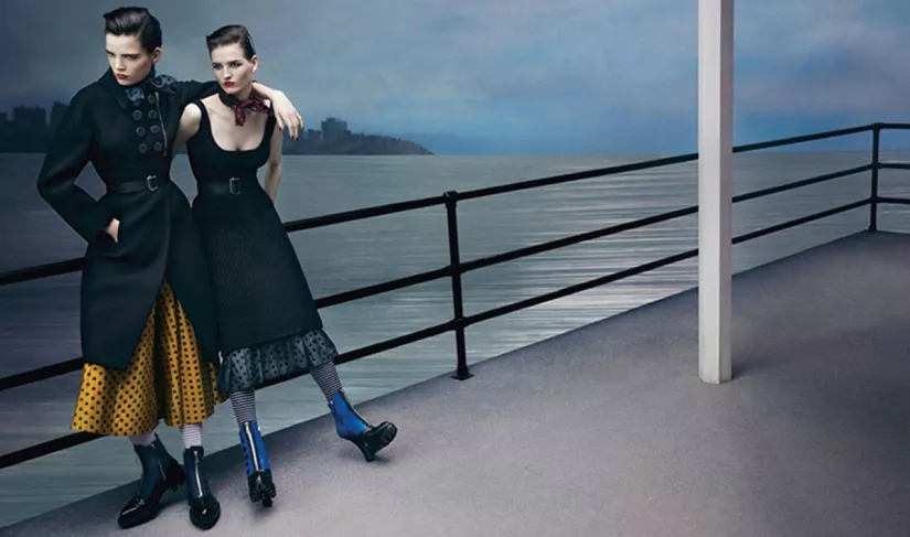 Anne Verhallen, Katlin Aas, Miu Miu fall 2013, Inez & Vinoodh