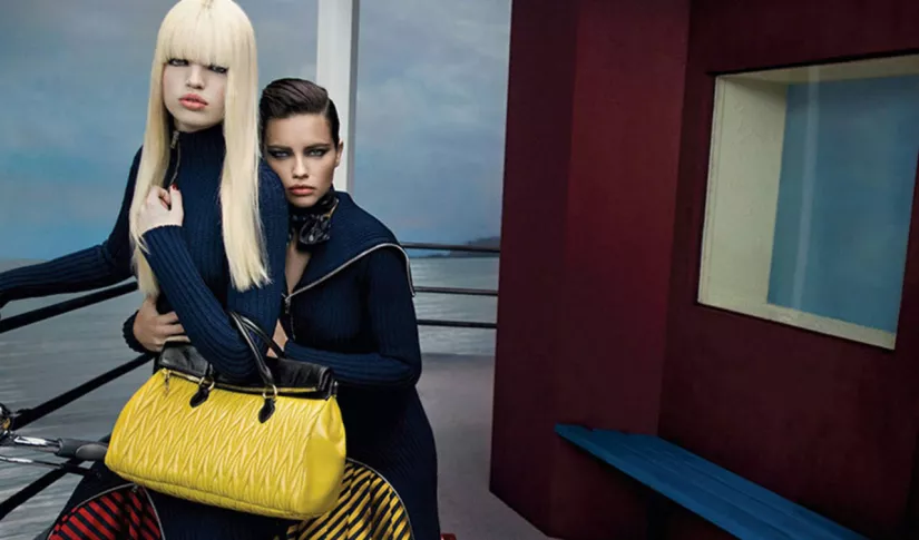 Daphne Groeneveld, Adriana Lima,  Miu Miu fall 2013, Inez & Vinoodh
