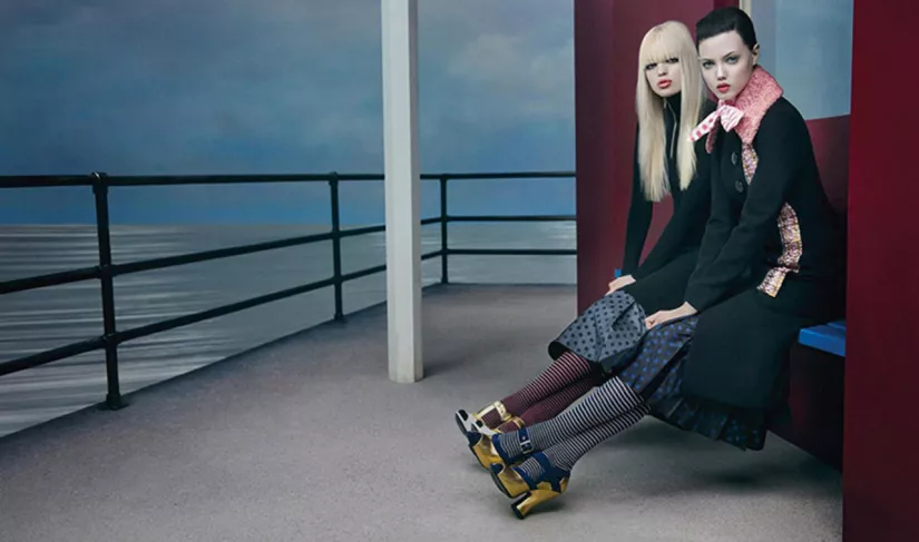 Daphne Groeneveld, Lindsey Wixson, Miu Miu fall 2013, Inez & Vinoodh