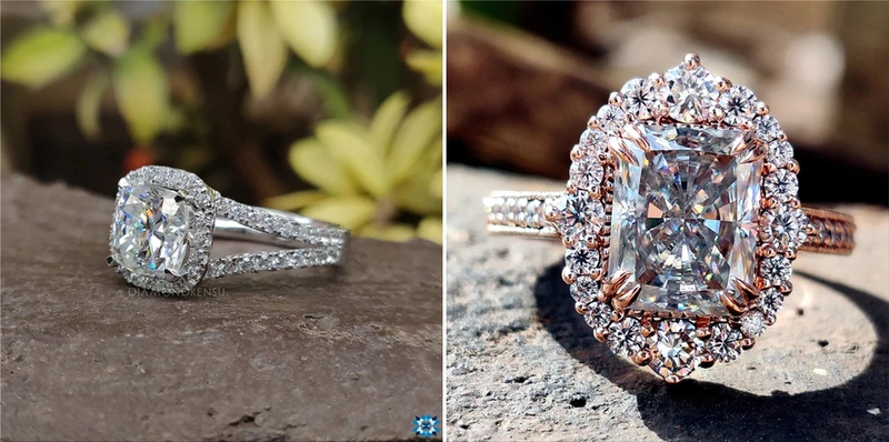 moissanite rings