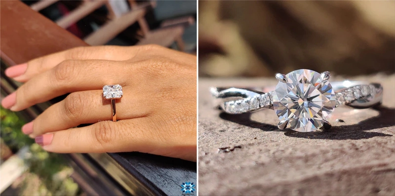 moissanite rings