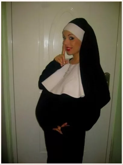 pregnant nun costume