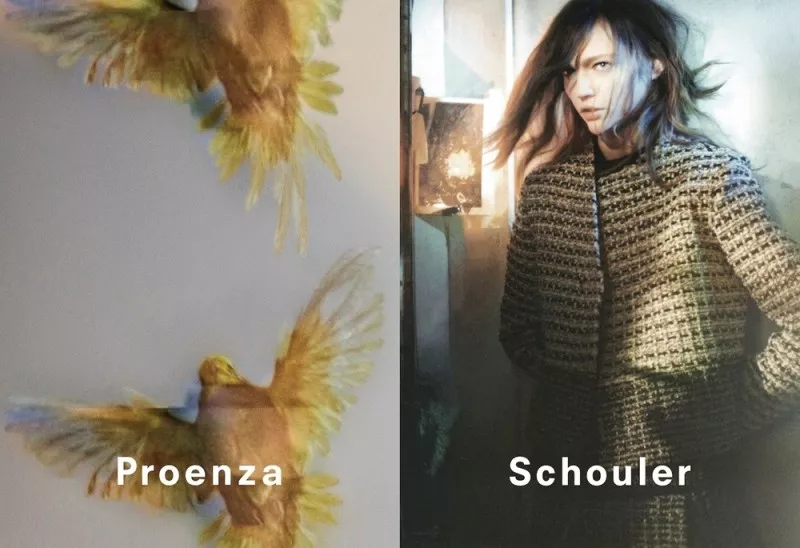 Sasha Pivovarova by David Sims, Proenza Schouler fw2013 ad campaign