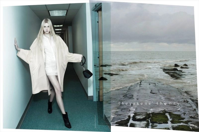 Wylie Hays in Theyskens' Theory spring 2013 ad