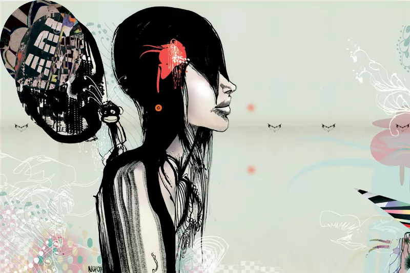 Naja Conrad's illustrated women