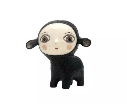 Le Mouton Noir, ceramic sculpture by Natalie Choux