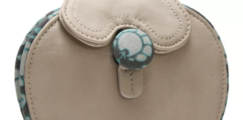 Nica Print Button Purse
