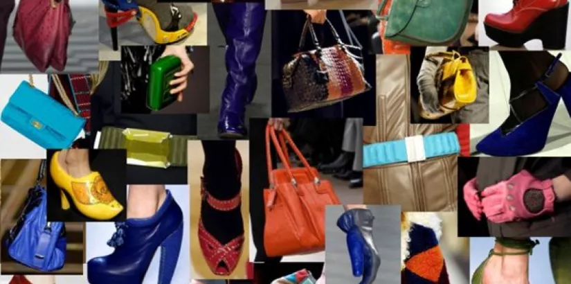 Bold coloured fashion accessories