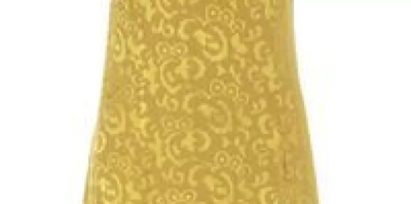 Gold Jacquard Dress