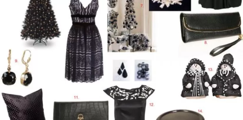 black white xmas