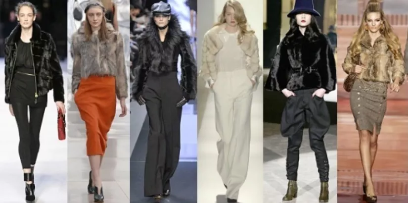Fur short coats