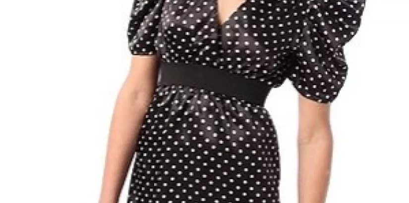 Urban Renewal satin surplice dress