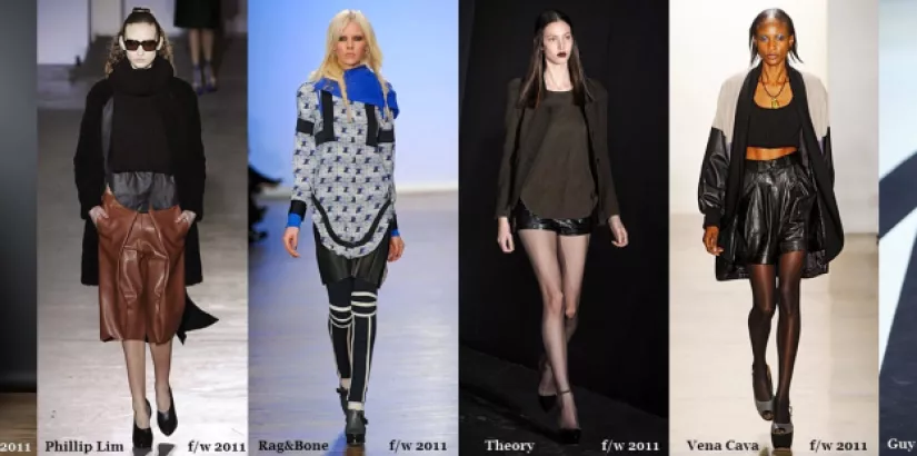 leather shorts trend - fw 2011/2012