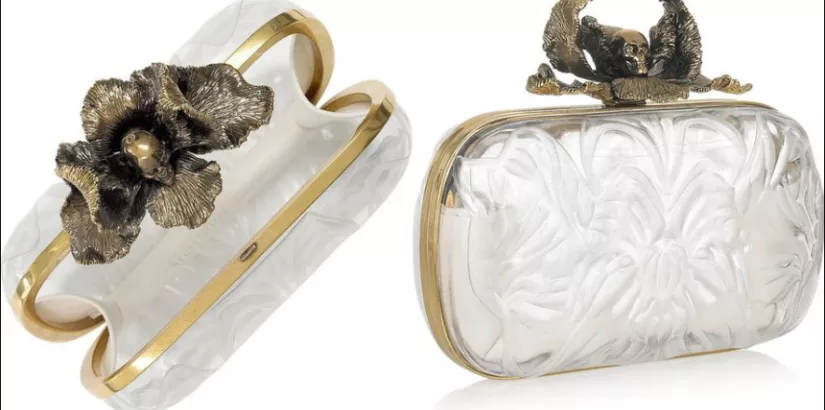 Iris Plexiglas box clutch