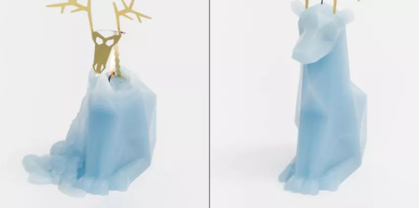 PyroPet Dýri Light Blue Candle