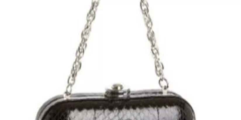 Rafe Sasha Metallic Clutch