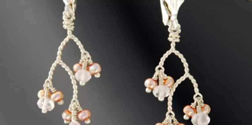 Rose Quartz earrings