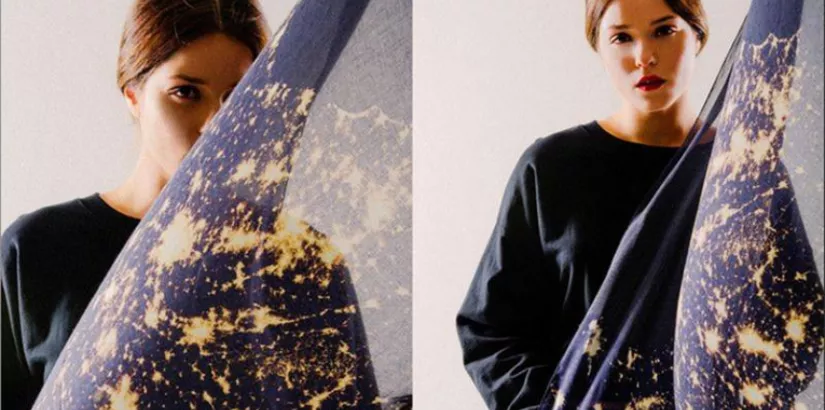 Silk scarves from Slow Factory