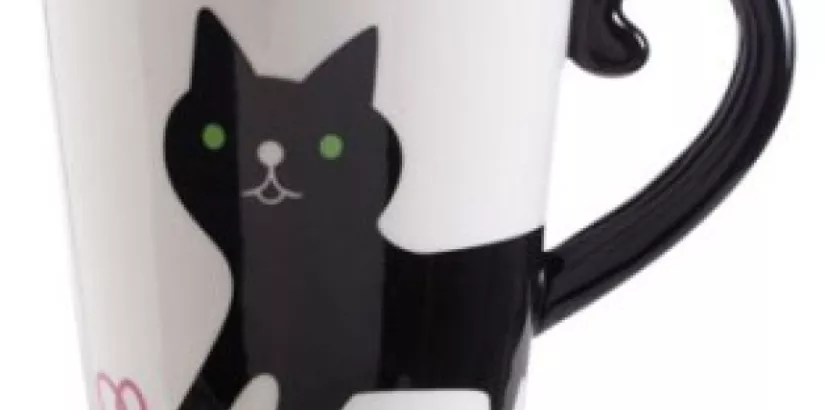 Cat Tail Handle Mug