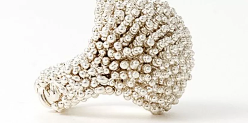 disco ball of solid silver