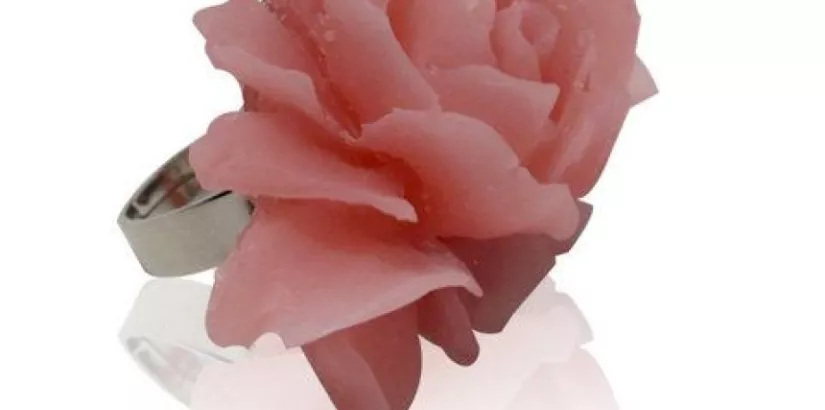 Handmade vintage Rose Ring