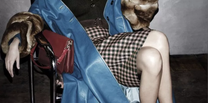 Freja Beha Erichsen in Prada fw 2013 ad campaign