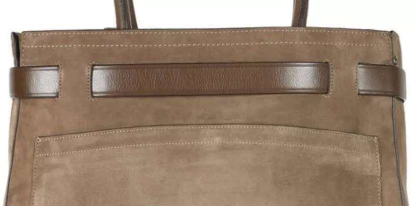 suede tote