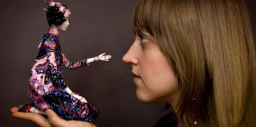 Marina Bychkova holding Echo