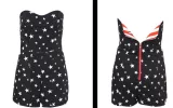 Star print playsuit