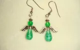 Green earrings