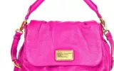 Fuchsia leather bag