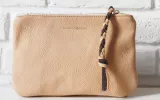 Keuka Clutch nubuck leather clutch