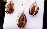 amber earrings