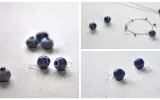 Blue glaze ceramic jewelery