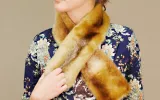 Faux fur stole