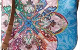 Mexican Desigual bag with a flower-shaped pattern