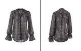 Mosaic Blouse - middle ground between a floral and a skin print
